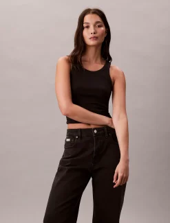 Calvin Klein High-Rise Straight Jeans^Damen High Rise Skinny|Mom Jeans