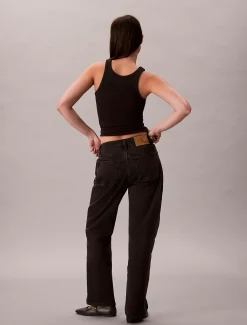 Calvin Klein High-Rise Straight Jeans^Damen High Rise Skinny|Mom Jeans