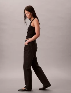 Calvin Klein High-Rise Straight Jeans^Damen High Rise Skinny|Mom Jeans