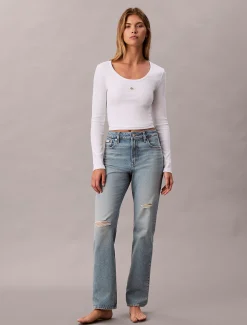 Calvin Klein High-Rise Straight Jeans^Damen Passform-guide Für Denims|High Rise Skinny