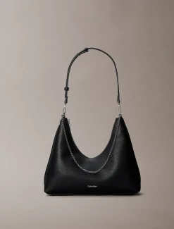 Calvin Klein Hobo-Tasche mit Schmuckkette^Damen Umhängetaschen|SchultertaschenFrisch Eingetroffen