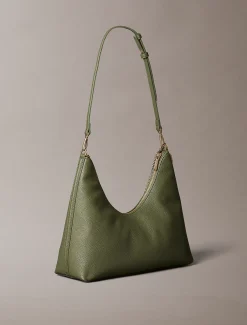 Calvin Klein Hobo-Tasche mit Schmuckkette^Damen Umhängetaschen|SchultertaschenFrisch Eingetroffen