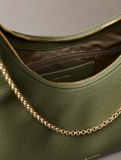 Calvin Klein Hobo-Tasche mit Schmuckkette^Damen Umhängetaschen|SchultertaschenFrisch Eingetroffen