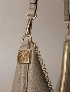 Calvin Klein Hobo-Tasche mit Schmuckkette^Damen Umhängetaschen|SchultertaschenFrisch Eingetroffen