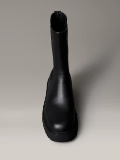 Calvin Klein Hohe Chunky Chelsea-Boots aus Leder^Damen Boots