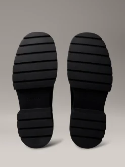 Calvin Klein Hohe Chunky Chelsea-Boots aus Leder^Damen Boots