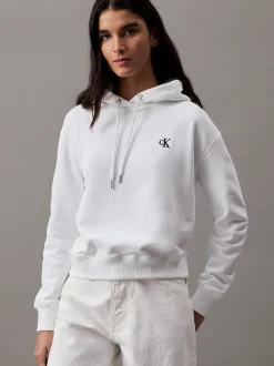 Calvin Klein Hoodie aus Fleece aus Baumwoll-Mix^Damen Sweatshirts & Hoodies|Nachtwäsche & Loungewear