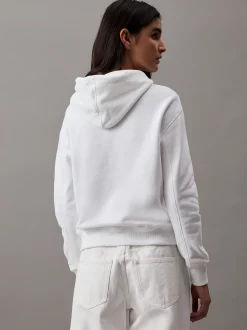 Calvin Klein Hoodie aus Fleece aus Baumwoll-Mix^Damen Sweatshirts & Hoodies|Nachtwäsche & Loungewear