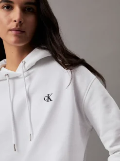Calvin Klein Hoodie aus Fleece aus Baumwoll-Mix^Damen Sweatshirts & Hoodies|Nachtwäsche & Loungewear
