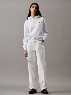 Calvin Klein Hoodie aus Fleece aus Baumwoll-Mix^Damen Sweatshirts & Hoodies|Nachtwäsche & Loungewear