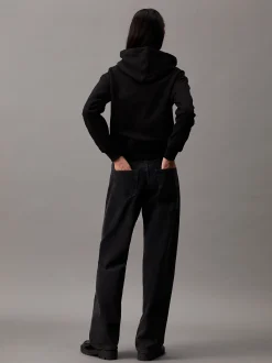 Calvin Klein Hoodie aus Fleece aus Baumwoll-Mix^Damen Sweatshirts & Hoodies|Nachtwäsche & Loungewear