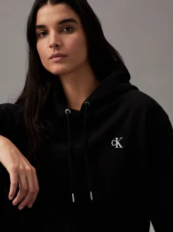 Calvin Klein Hoodie aus Fleece aus Baumwoll-Mix^Damen Sweatshirts & Hoodies|Nachtwäsche & Loungewear