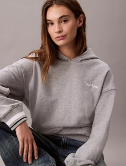 Calvin Klein Hoodie aus French-Terry^Damen Jacken & Pullovers|Sweatshirts & Hoodies