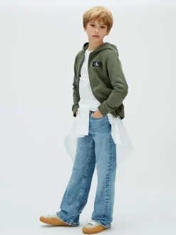 Calvin Klein Hoodie aus Frottee mit Reißverschluss^Kinder Hoodies & Pullover|Kleidung