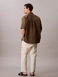 Calvin Klein Hose aus Baumwolle und Leinen^Herren Hosen & Shorts