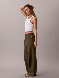 Calvin Klein Hose aus Baumwoll-Popeline^Damen Hosen & Shorts