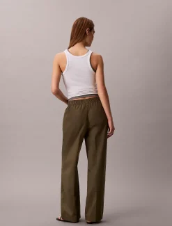 Calvin Klein Hose aus Baumwoll-Popeline^Damen Hosen & Shorts