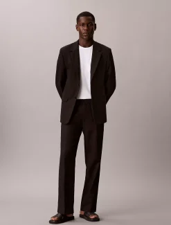 Calvin Klein Hose aus Leinen und Baumwolle mit Tunnelzug^Herren Hosen & Shorts