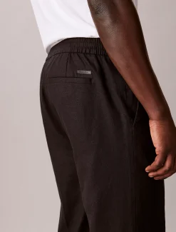 Calvin Klein Hose aus Leinen und Baumwolle mit Tunnelzug^Herren Hosen & Shorts
