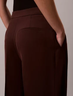 Calvin Klein Hose aus weichem Krepp mit Bundfalten^Damen Hosen & Shorts