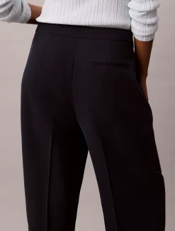 Calvin Klein Hose aus weichem Krepp mit Bundfalten^Damen Hosen & Shorts