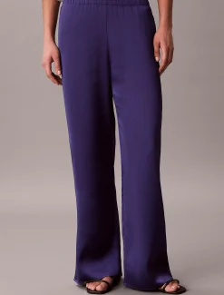 Calvin Klein Hose mit gehämmerter Satin-Struktur^Damen Hosen & Shorts