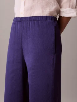 Calvin Klein Hose mit gehämmerter Satin-Struktur^Damen Hosen & Shorts