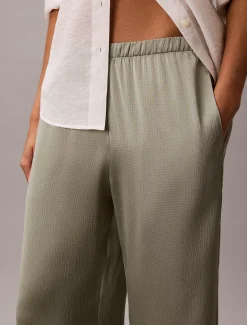 Calvin Klein Hose mit gehämmerter Satin-Struktur^Damen Hosen & Shorts