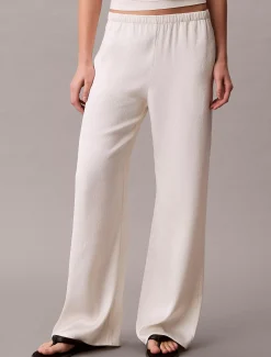 Calvin Klein Hose mit gehämmerter Satin-Struktur^Damen Hosen & Shorts