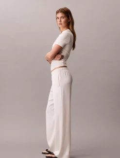 Calvin Klein Hose mit gehämmerter Satin-Struktur^Damen Hosen & Shorts