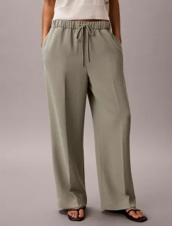 Calvin Klein Hose mit Tunnelzug aus weichem Twill^Damen Hosen & Shorts