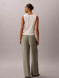 Calvin Klein Hose mit Tunnelzug aus weichem Twill^Damen Hosen & Shorts