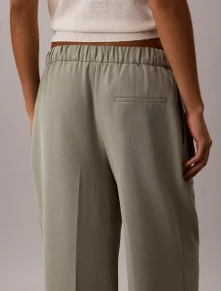 Calvin Klein Hose mit Tunnelzug aus weichem Twill^Damen Hosen & Shorts