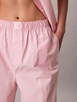 Calvin Klein Hosen-Pyjama-Set aus Baumwoll-Popeline^Damen Nachtwäsche & Loungewear