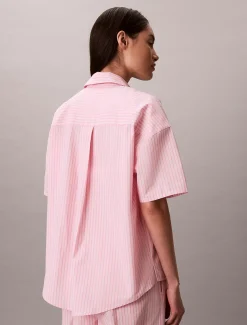 Calvin Klein Hosen-Pyjama-Set aus Baumwoll-Popeline^Damen Nachtwäsche & Loungewear