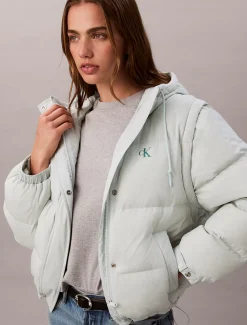 Calvin Klein 2-in-1-Daunen-Steppjacke^Damen Stepp Jacken|JackenFrisch Eingetroffen