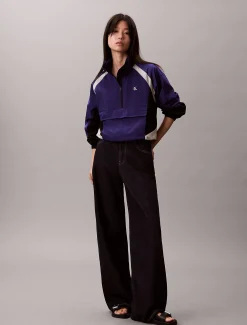 Calvin Klein Jacke aus Nylon in Blockfarben-Design mit Reißverschluss^Damen JackenFrisch Eingetroffen