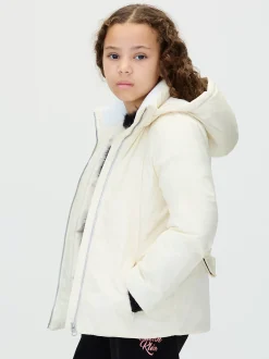 Calvin Klein Jacke mit Gürtel aus strukturiertem Nylon^Kinder Jacken & MäntelFrisch Eingetroffen|Kleidung