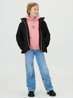 Calvin Klein Jacke mit Gürtel aus strukturiertem Nylon^Kinder Jacken & MäntelFrisch Eingetroffen|Kleidung