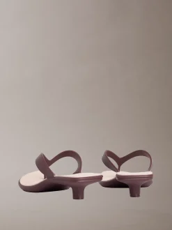 Calvin Klein Jamber - Zehentrenner-Sandalen mit Kitten-Heel-Absatz^Damen Slippers|SandalenFrisch Eingetroffen