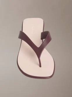 Calvin Klein Jamber - Zehentrenner-Sandalen mit Kitten-Heel-Absatz^Damen Slippers|SandalenFrisch Eingetroffen