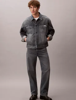 Calvin Klein Jeansjacke im 90er Jahre Look^Herren Jeansjacken|JackenFrisch Eingetroffen