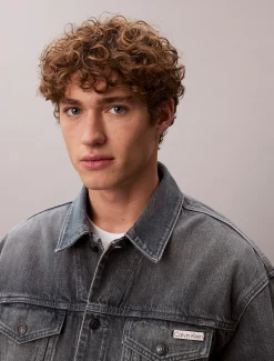 Calvin Klein Jeansjacke im 90er Jahre Look^Herren Jeansjacken|JackenFrisch Eingetroffen