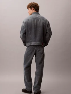 Calvin Klein Jeansjacke im 90er Jahre Look^Herren Jeansjacken|JackenFrisch Eingetroffen