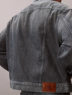 Calvin Klein Jeansjacke im 90er Jahre Look^Herren Jeansjacken|JackenFrisch Eingetroffen