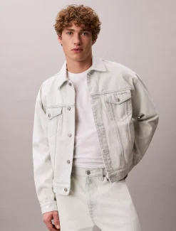 Calvin Klein Jeansjacke im 90er Jahre Look^Herren Jeansjacken|JackenFrisch Eingetroffen