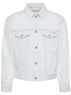 Calvin Klein Jeansjacke im 90er Jahre Look^Herren Jeansjacken|JackenFrisch Eingetroffen