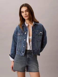 Calvin Klein Jeansjacke im 90er Jahre Look^Damen Jeansjacken|JackenFrisch Eingetroffen