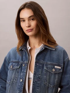 Calvin Klein Jeansjacke im 90er Jahre Look^Damen Jeansjacken|JackenFrisch Eingetroffen