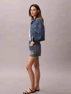 Calvin Klein Jeansjacke im 90er Jahre Look^Damen Jeansjacken|JackenFrisch Eingetroffen